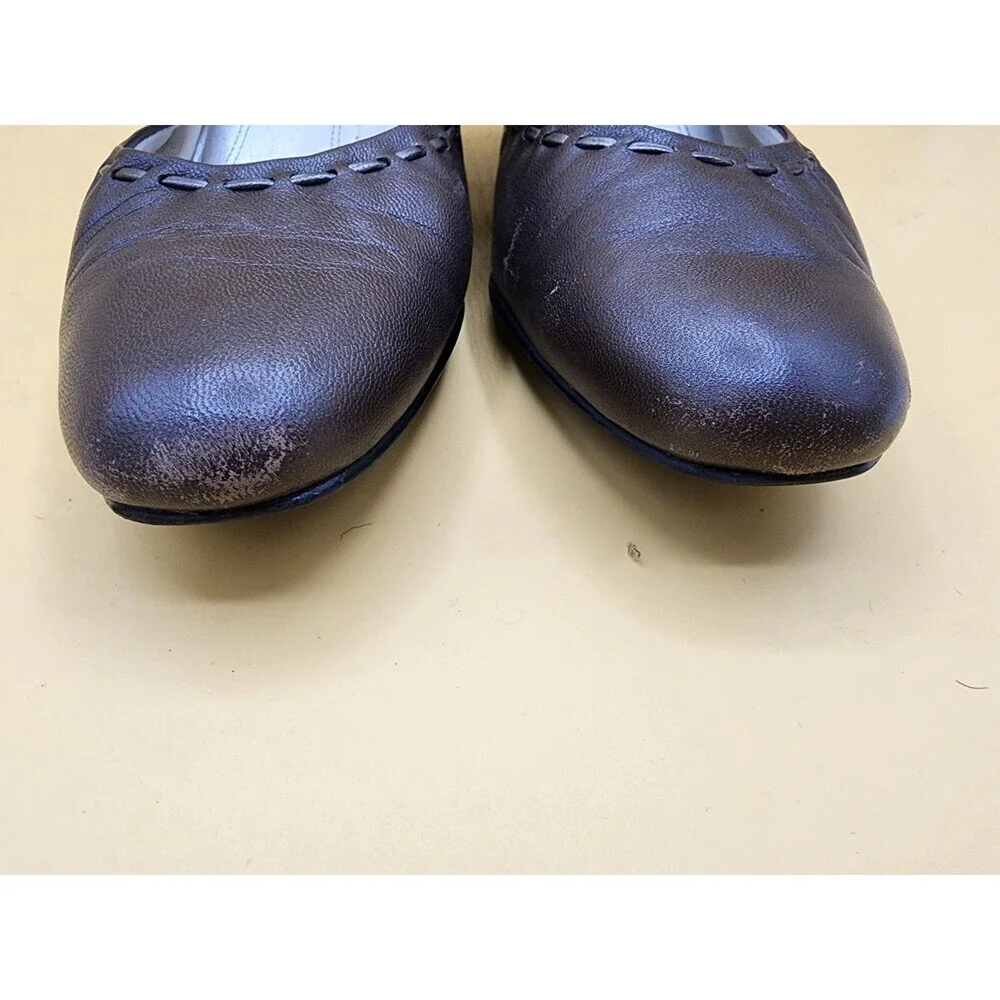 Trotters Shoes Jackie Starlight Leather Pump Heels Sz 6M Brown - Picture 5 of 9